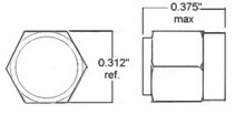 1 Watt Coax SMA Terminator - Diagram