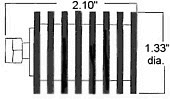 10 Watt Coax SMA Terminator - Diagram