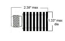 25 Watt Coax Type-N Terminator - Diagram