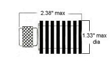 10 Watt Coax Type-N Terminator - Diagram