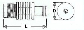 10 Watt Fixed Coax Attenuator - Type N