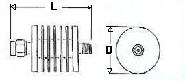 10 Watt Fixed Coax Attenuator - SMA