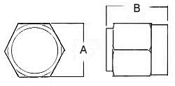 2 Watt Coax SMA Terminator - Diagram