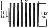 25 Watt Coax SMA Terminator - Diagram