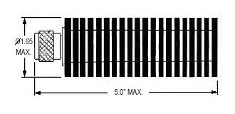 50 Watt Coax Type-N Terminator - Diagram