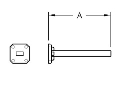 Medium Power Waveguide Termination - Series 740 Diagram