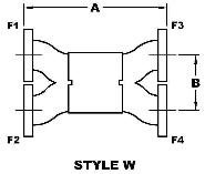 Hybrid Waveguide Combiner Divider - Style W