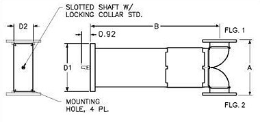 Series 410 Phase Shifter WIth Hybrid Design - Diagram