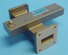 Waveguide Crossguide Directional Coupler - 2 Waveguide Ports, 1 SMA Type-K Port