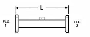 Rectangular Waveguide Fixed Attenuator  - Diagram