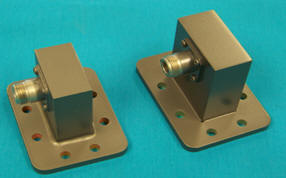 Ultra High Power Coaxial To Waveguide Right Angle Adapters
